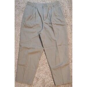 Liz Claiborne Lizsport Cotton Twill Pleated Trouser Sz Petite 16